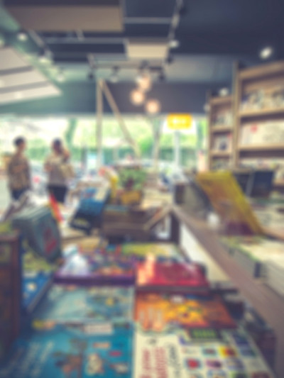 儿童书店的背景。