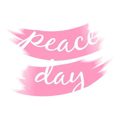 Design for celebrating international day of peace.