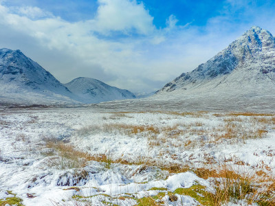 位于苏格兰格伦科的Buachaille Etive Mor高地风景区