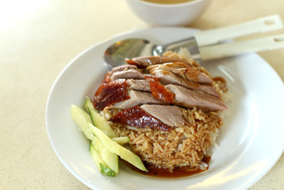 中式黄瓜鸭饭