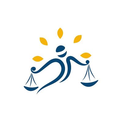 正义人类法律事务所图标模板向量