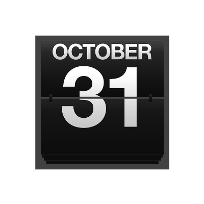 10月31日。