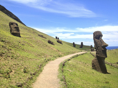 摩埃山，拉诺拉库，复活节岛