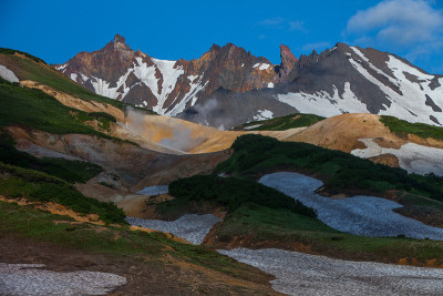 堪察加半岛的火山