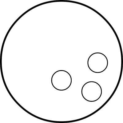 矢量插图的保龄球绘制在黑色和白色的窗帘