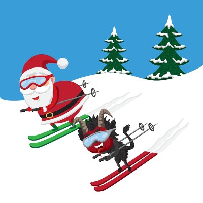 圣诞老人和坎普斯滑雪