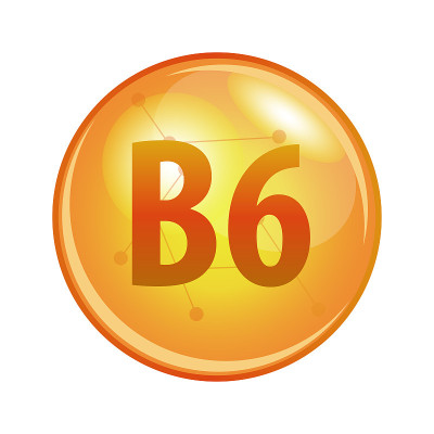 维生素B6胶囊。健康矢量图标。