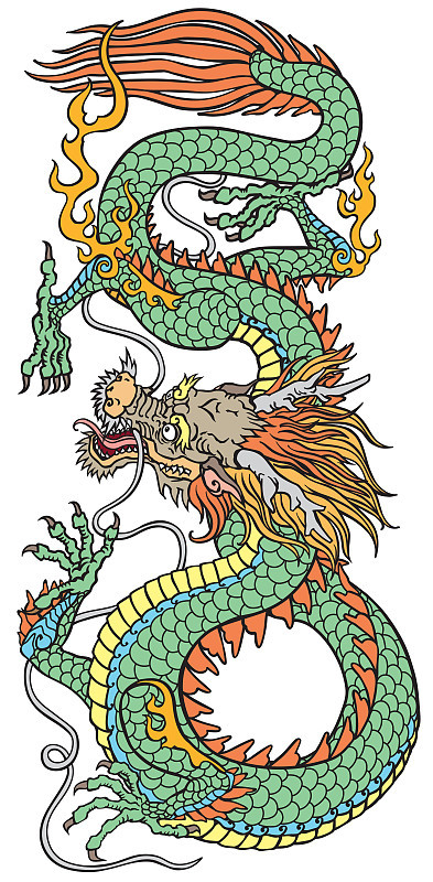 传统的中国龙。Azure