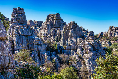 El Torcal de Antequera, Andalusia, Spain，在Antequer