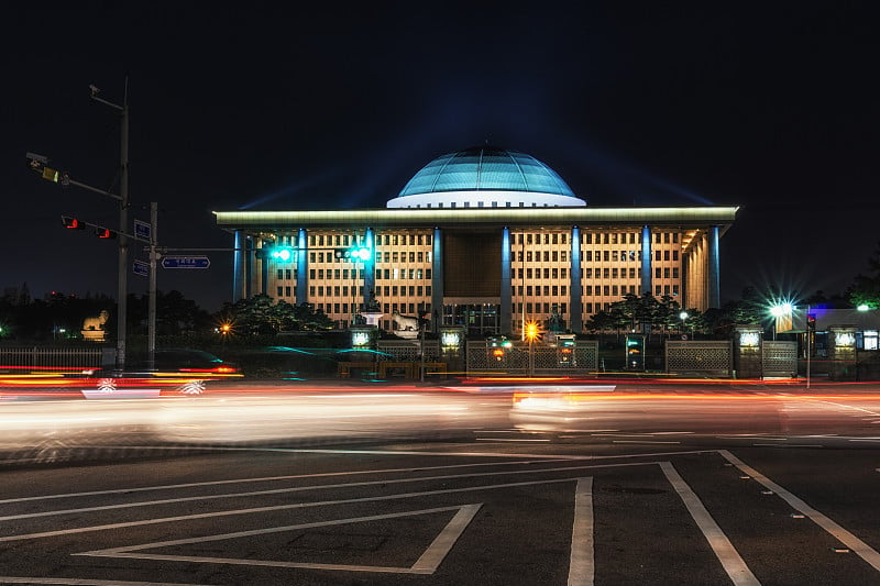 在韩国的国民大会大厅