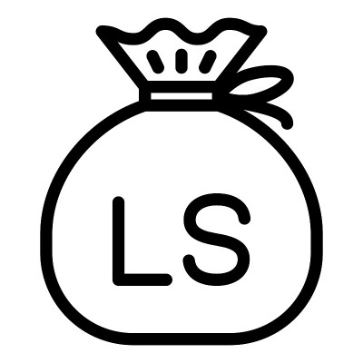 叙利亚磅现金袋矢量插图。可编辑的斯托克城。