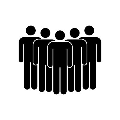 人民组图标。矢量图