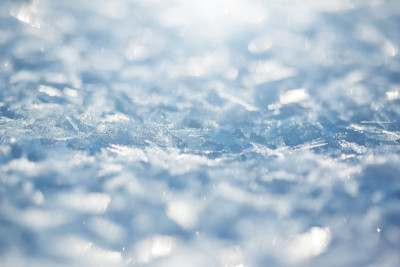 雪背景，蓝色调