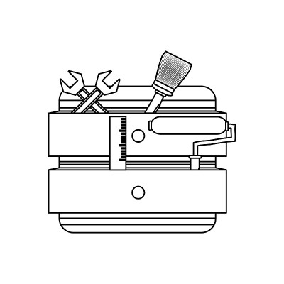 工具柜矢量图