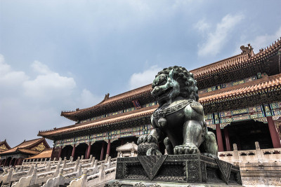 中国紫禁城的狮子