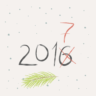 新春快乐2017矢量背景鸡年