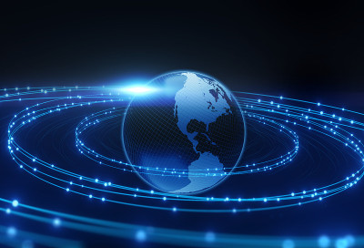 未来地球技术的3d渲染