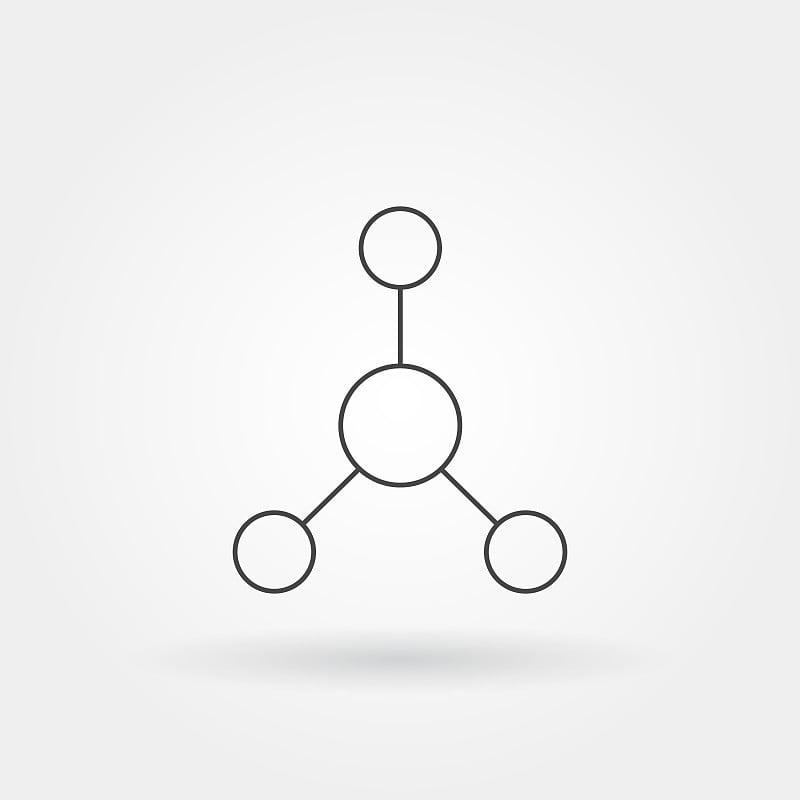 Chemistry single isolated icon with modern line or