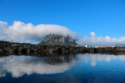 山房山，海岸，云;
