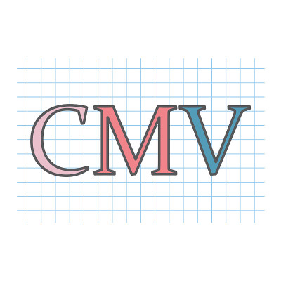 CMV(巨细胞病毒)写在方格纸上