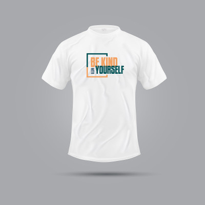 Be Kind With Your Self |励志引用t恤|有趣和休闲t恤设计|帽衫设计|服装和布