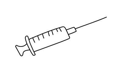 医学物品隔离。注射器