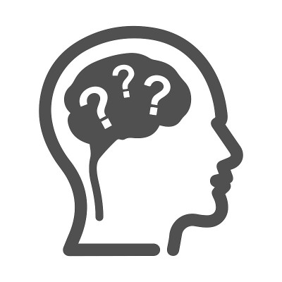 痴呆护理或思考图标