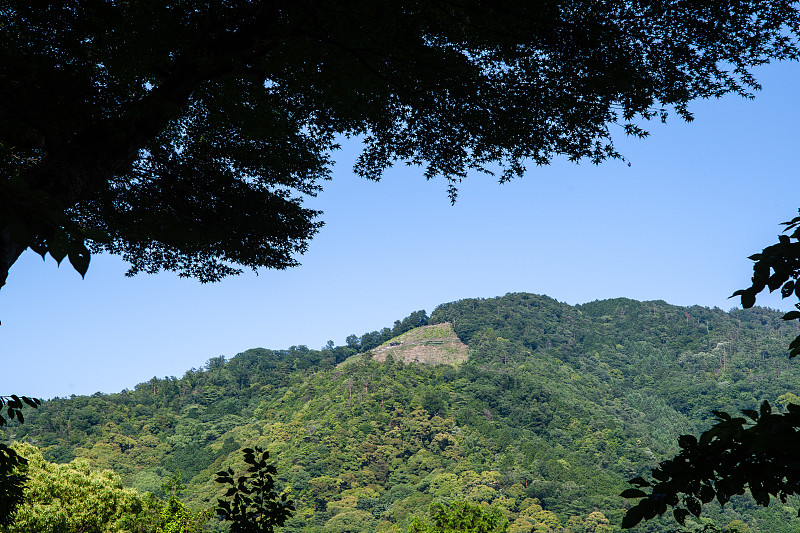 翠绿的日本京都Daimonji山