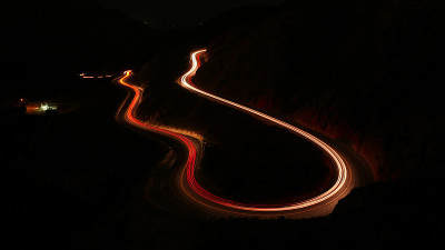 加州格兰姆斯峡谷，夜间4k