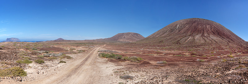 La Graciosa -蒙大拿del Mojon的土路