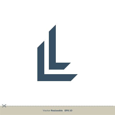 L Letter Logo Template Illustration Design. Vector