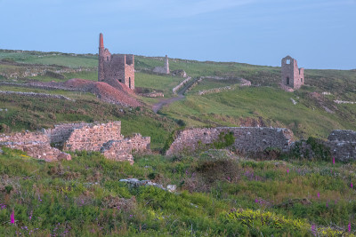 Botallack地雷。康沃尔郡,英格兰