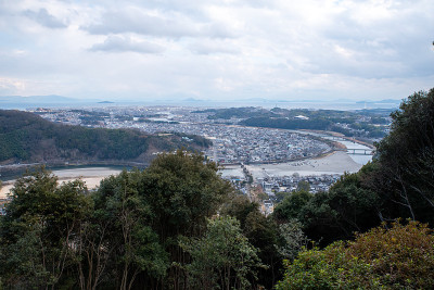 山口县岩国市的城市景观