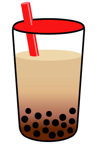 珍珠奶茶彩色插图