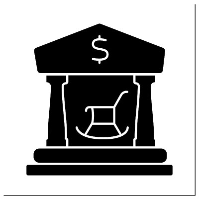 公共养老金字形图标