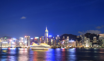 香港维多利亚港夜景