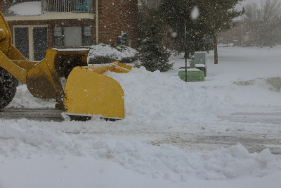 雪灾后的除雪