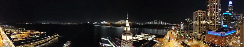 海湾大桥夜间