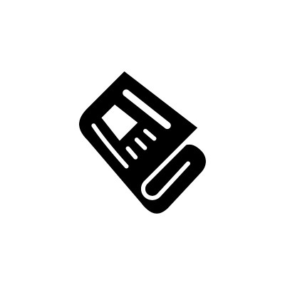 报纸图标标志插画设计