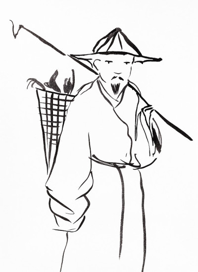 中国农民的手绘