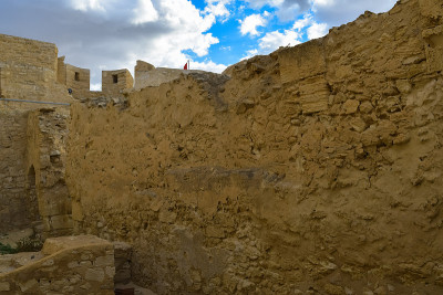 位于突尼斯地中海沿岸的中世纪堡垒Bordj El Kebir (Fort Ghazi Mustaph