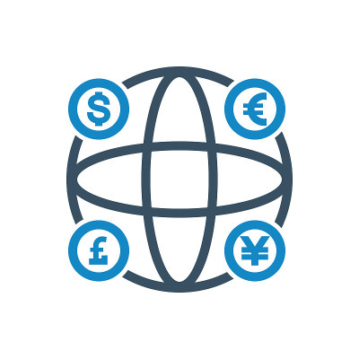 金融全球投资图标(矢量图)