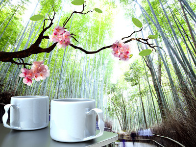 漂亮的樱花背景