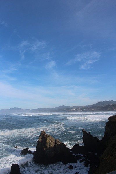 俄勒冈海岸的亚奎纳湾