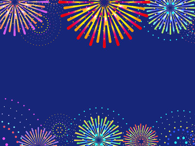 Fireworks in the night sky