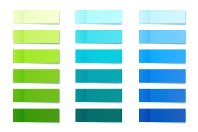 Realistic sticky notes collection. Post note stick