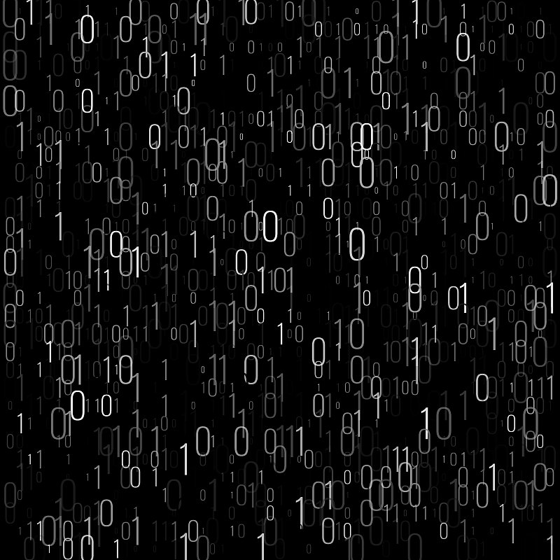 Binary code digital technology background. Compute