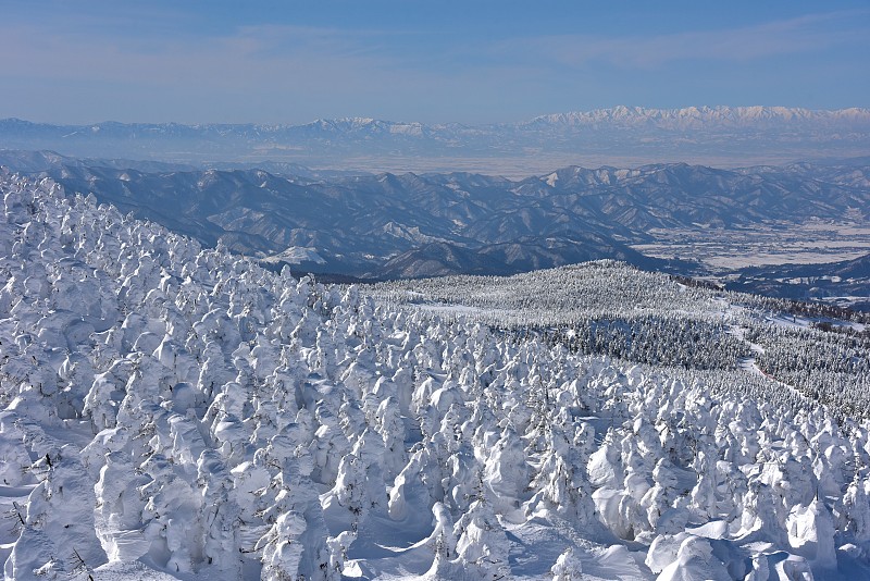 冬季日本山形藏宫的风景