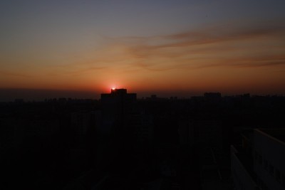日落城的天空
