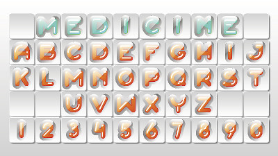 药丸字体套装